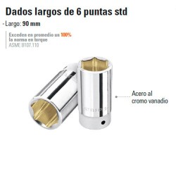 Dado Largo de 6 Puntas STD 3/4" TRUPER