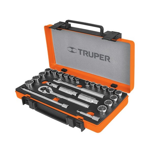 Juego de Dados 26 Piezas Mixto 3/8" TRUPER