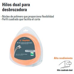 Hilo Dual Para Desbrozadora TRUPER