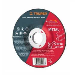 Disco Abrasivo Para Corte de Metal Uso General Tipo 27 TRUPER