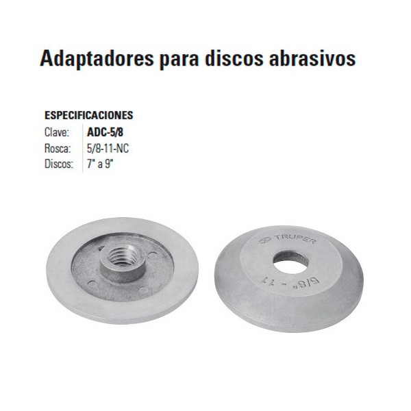 Adaptador Para Disco Abrasivo TRUPER