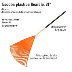 Escoba Plástica Flexible 31" TRUPER