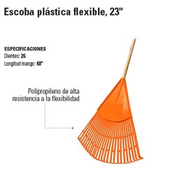 Escoba Plástica Flexible 23" TRUPER