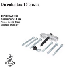 Extractor de Volantes 10 Piezas TRUPER