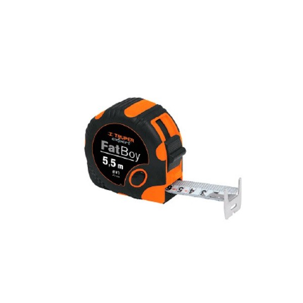 Flexómetro 5.5 m Fat Boy® Cinta Blanca Extra Ancha TRUPER
