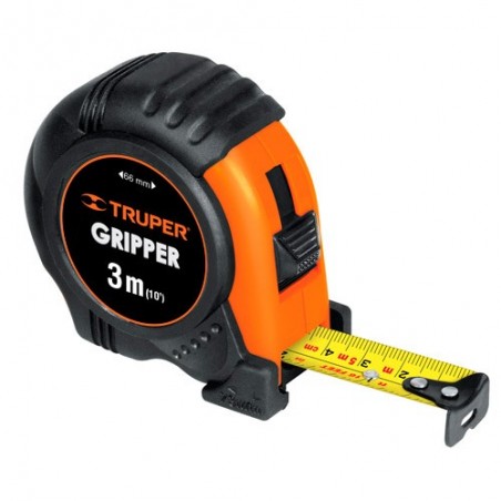 Flexómetro Gripper Contra Impacto TRUPER