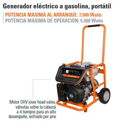 Generador Eléctrico a Gasolina Portátil TRUPER