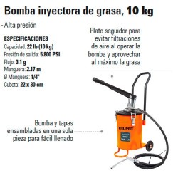 Bomba Inyectora de Grasa 10 Kg TRUPER