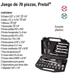 Juego de Herramienta 70 Piezas PRETUL