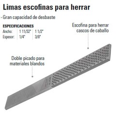 Limas Escofinas para Herrar TRUPER