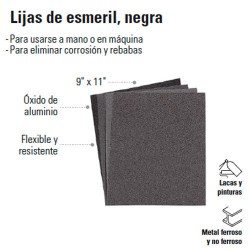 Lija de Esmeril Negra