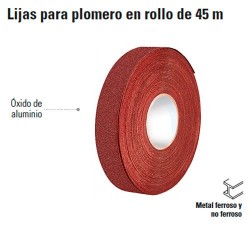 Lijas para Plomero en Rollo de 45 m TRUPER