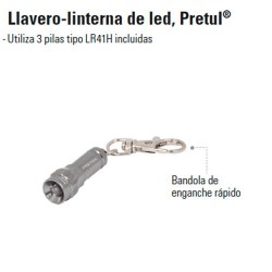 Llavero-Linterna de Led PRETUL