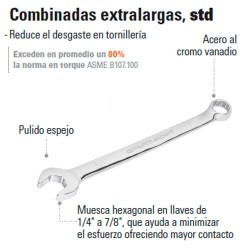Llave Combinada Extralarga STD TRUPER