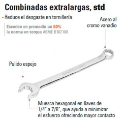 Llave Combinada Extralarga STD TRUPER