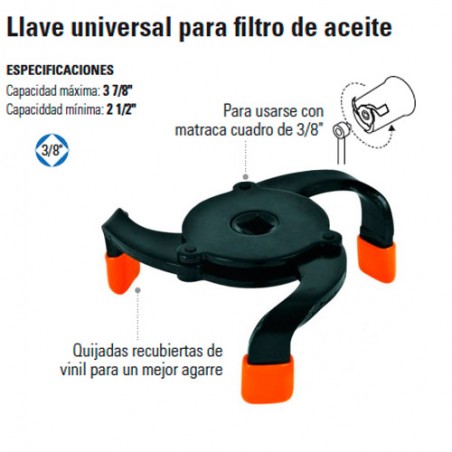 Llave Universal para Filtro de Aceite TRUPER