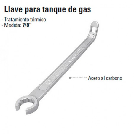 Llave para Tanque de Gas TRUPER