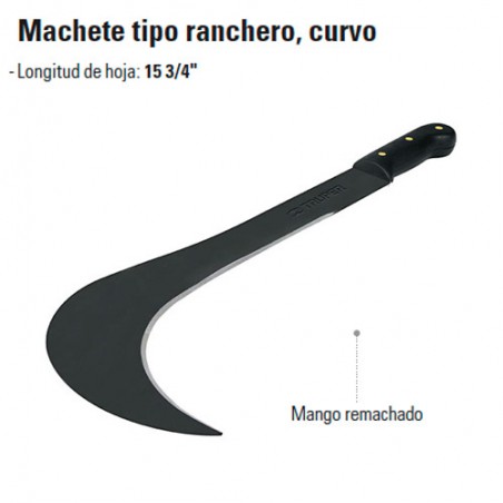 Machete Tipo Ranchero Curvo TRUPER