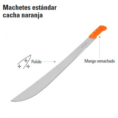 Machete Estándar Cacha Naranja TRUPER