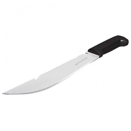 Machete Tipo Rambo 12" Cacha Negra Sin Remaches TRUPER