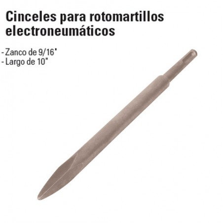 Cinceles para Rotomartillos Electroneumáticos TRUPER