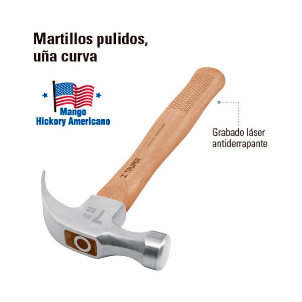 Martillo Pulido Uña Curva TRUPER