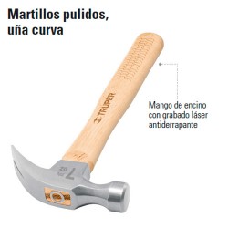 Martillo Pulido Uña Curva TRUPER