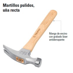 Martillo Pulido Uña Recta TRUPER