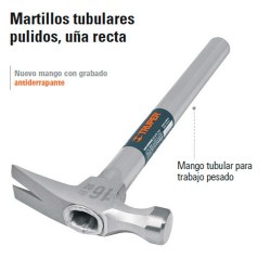 Martillo Tubular Pulido Uña Recta TRUPER