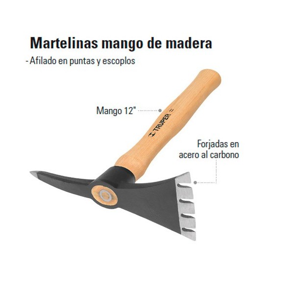 Martelinas Mango de Madera TRUPER