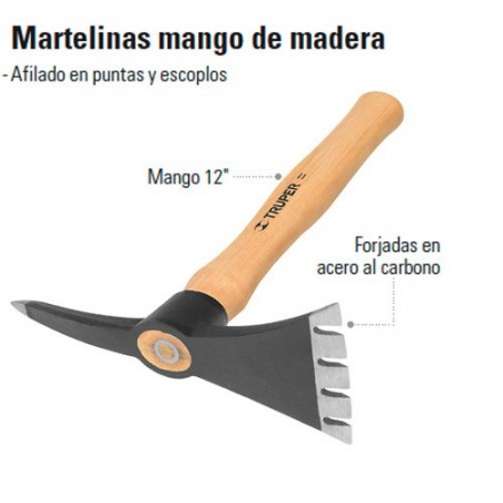 Martelinas Mango de Madera TRUPER