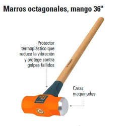 Marro Octagonal Mango 36" TRUPER