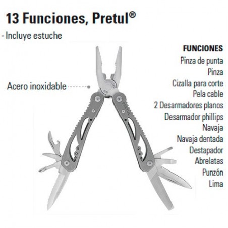 Multiherramienta 13 Funciones PRETUL