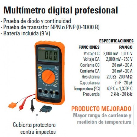 Multímetro Digital Profesional TRUPER