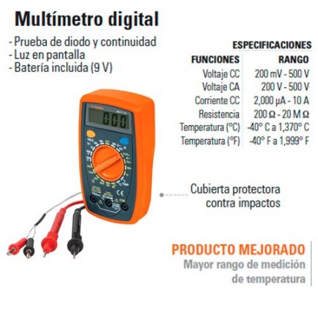 Multímetro Digital TRUPER