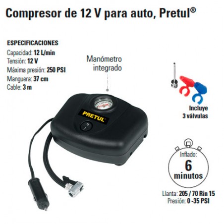 Compresor para Vehiculos PRETUL