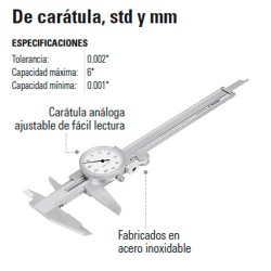 Calibrador Vernier de Caratula TRUPER