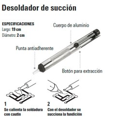 Desoldador de Succion TRUPER