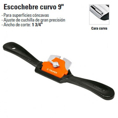 Escochebre Curvo 9" TRUPER