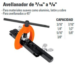 Avellanador 3/16" a 5/8" TRUPER