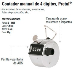 Contador Manual 4 Digitos Pretul 24990