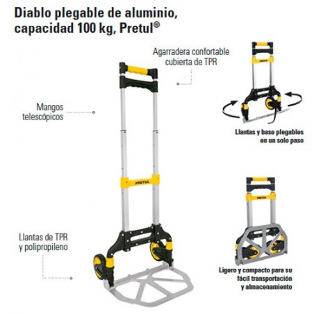 Diablo Pegable de Aluminio PRETUL