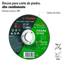 Disco Para Corte de Piedra TRUPER