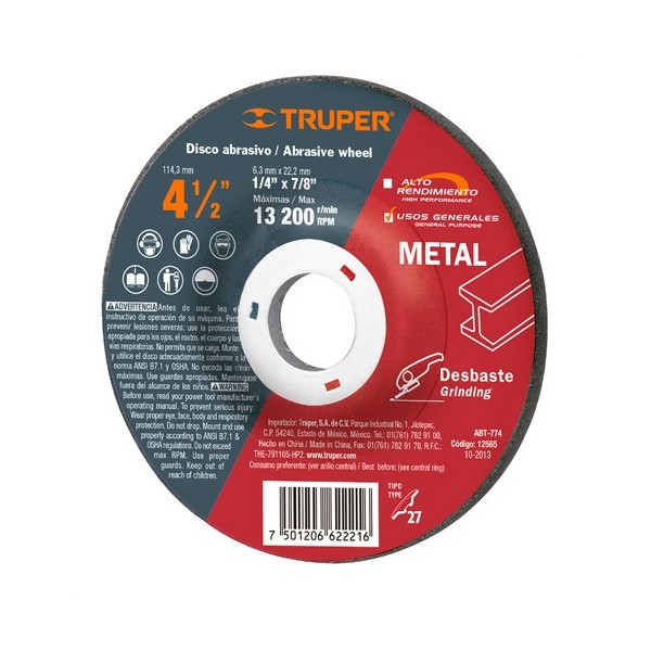 Disco para Desbaste de Metal TRUPER