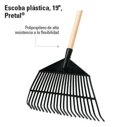 Escoba Plastica 22 Dientes PRETUL