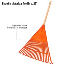 Escoba Plastica Flexible 22 Dientes TRUPER