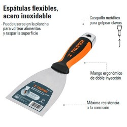 Espatula Flexible Acero Inoxidable TRUPER