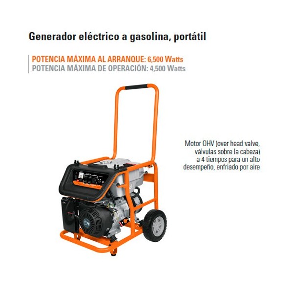 Generador Electrico a Gasolina 5500W TRUPER