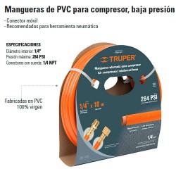 Mangueras de PVC Para Compresor Baja Presion TRUPER