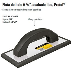 Flota de Hule 9 1/2" PRETUL